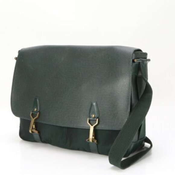 Louis Vuitton Taiga Del Sue Leather Business Bag Crossbody Messenger - Picture 2 of 12